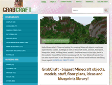 Tablet Screenshot of grabcraft.com